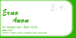 erno amon business card