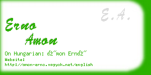 erno amon business card